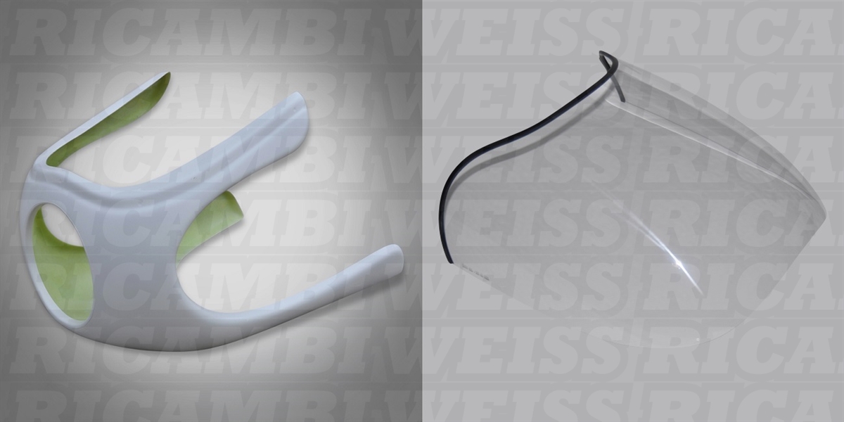 DR75UIN Ducati 750 SS 900 SS Moto Guzzi Le Mans Verkleidung und Scheibe Klar