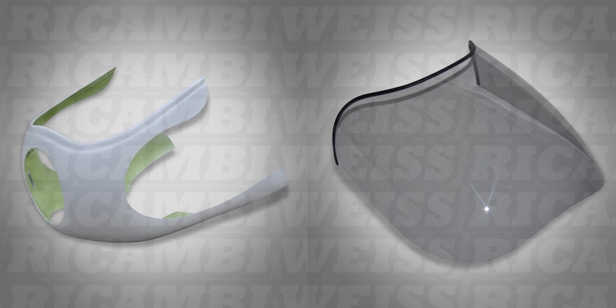 DR75SFU Ducati 750 900SS Moto Guzzi Le Mans Verkleidung und Scheibe Rauchgrau