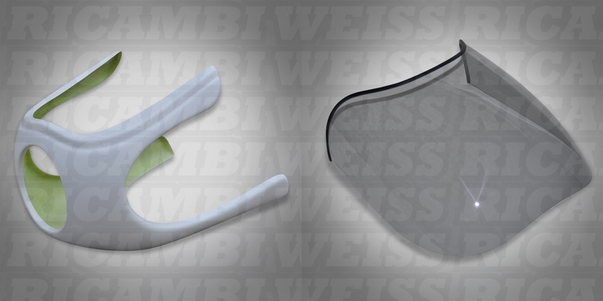 DR75UFU Ducati 750 900SS Moto Guzzi Le Mans Verkleidung und Scheibe Rauchgrau