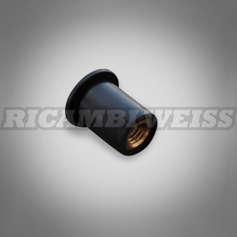 M5 Gummimutter Schwarz