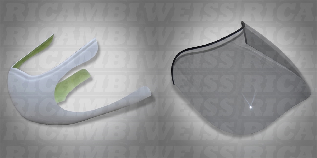 DR75RFU Ducati 750 900SS Moto Guzzi Le Mans Verkleidung und Scheibe Rauchgrau