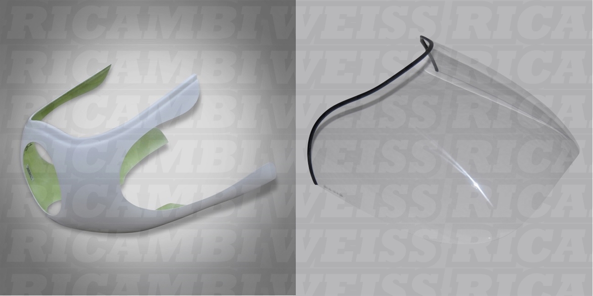 DR75SIN Ducati 750 900 SS Moto Guzzi Le Mans Verkleidung und Scheibe Klar